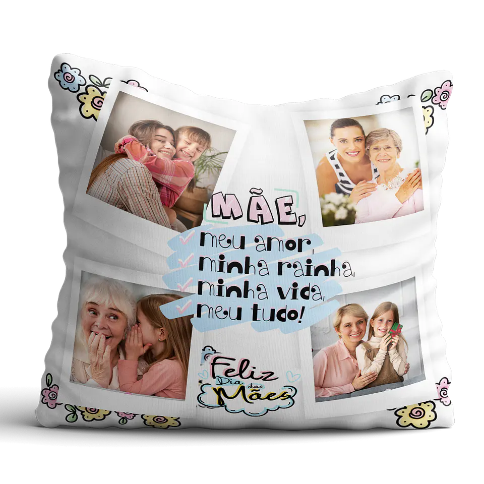 Decorative Mother's Day Pillow in Naninha style 4