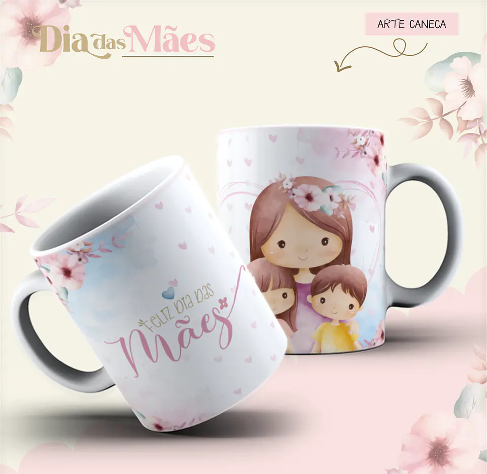 Coleção Caneca Coração de Mãe 1