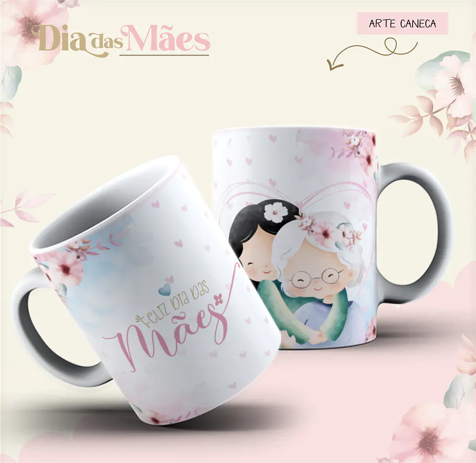 Coleção Caneca Coração de Mãe 2
