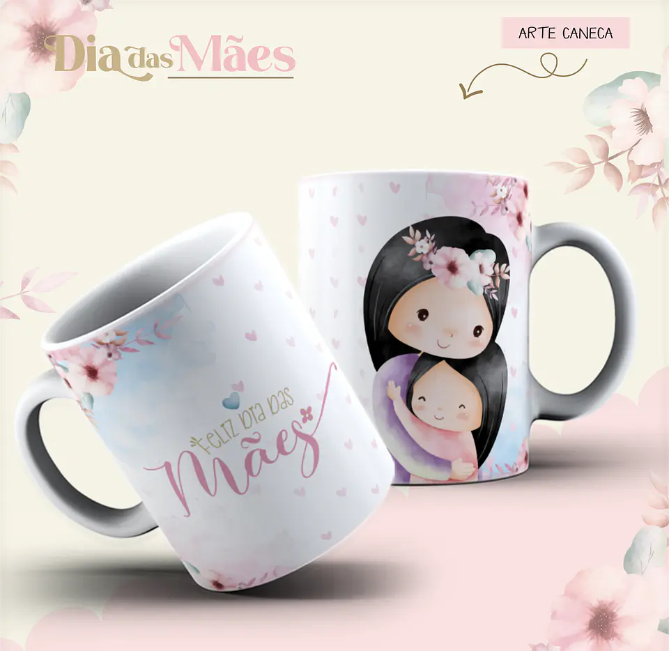 Coleção Caneca Coração de Mãe 3
