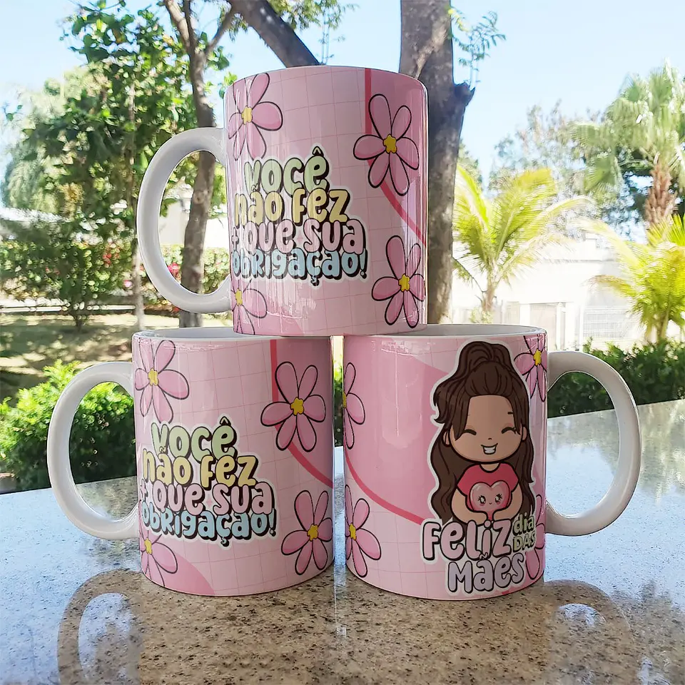 Colección de tazas de muñecas mamá 3