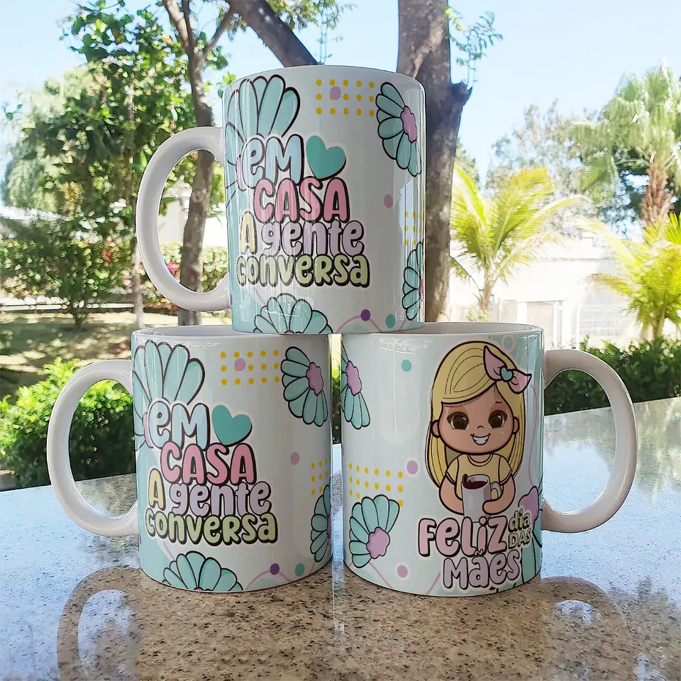 Colección de tazas de muñecas mamá 5