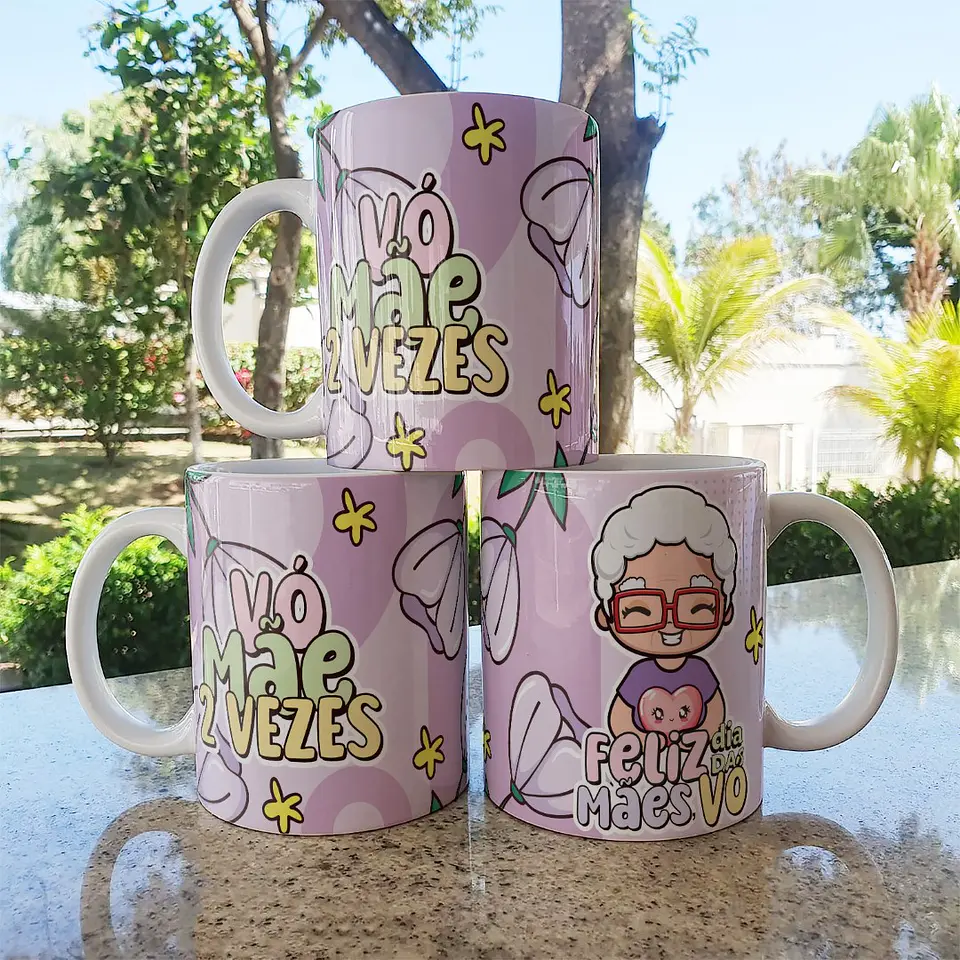 Colección de tazas de muñecas mamá 9