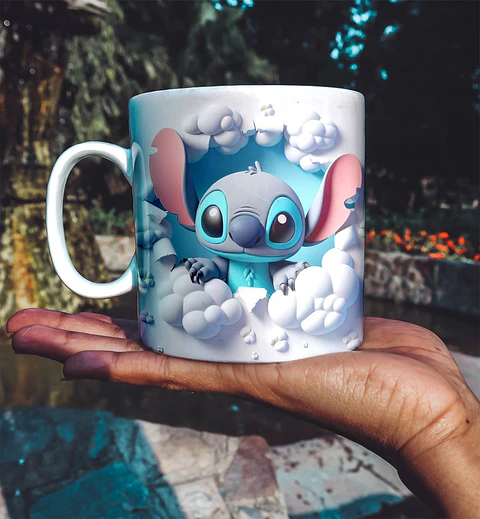 Caneca Stitch Azul