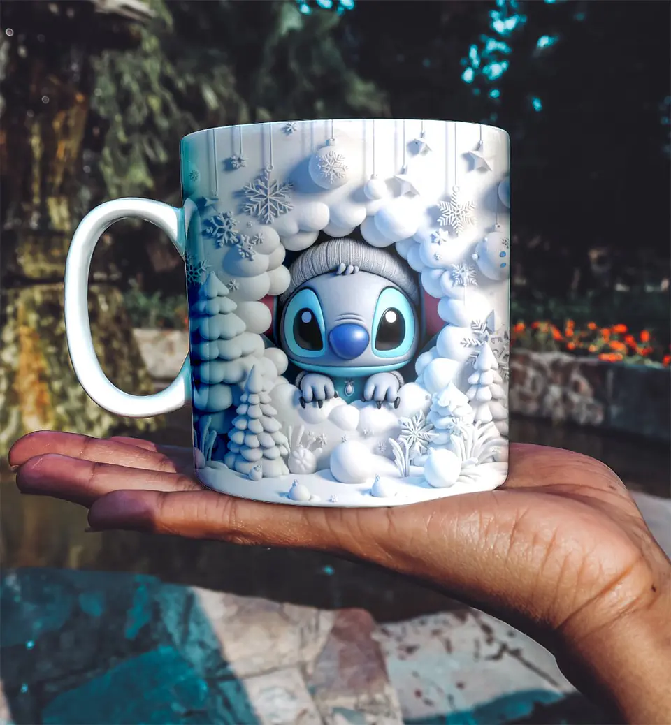 Caneca Stitch Azul 4