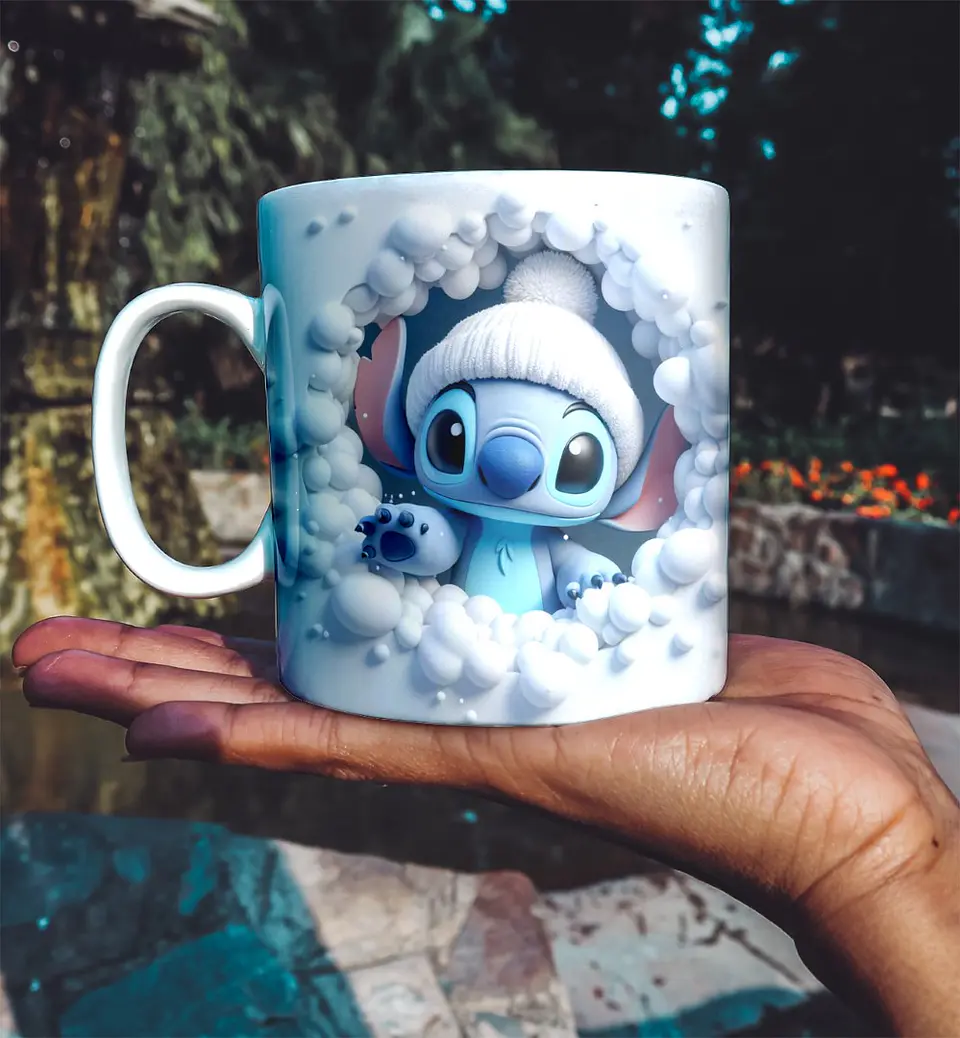 Caneca Stitch Azul 6