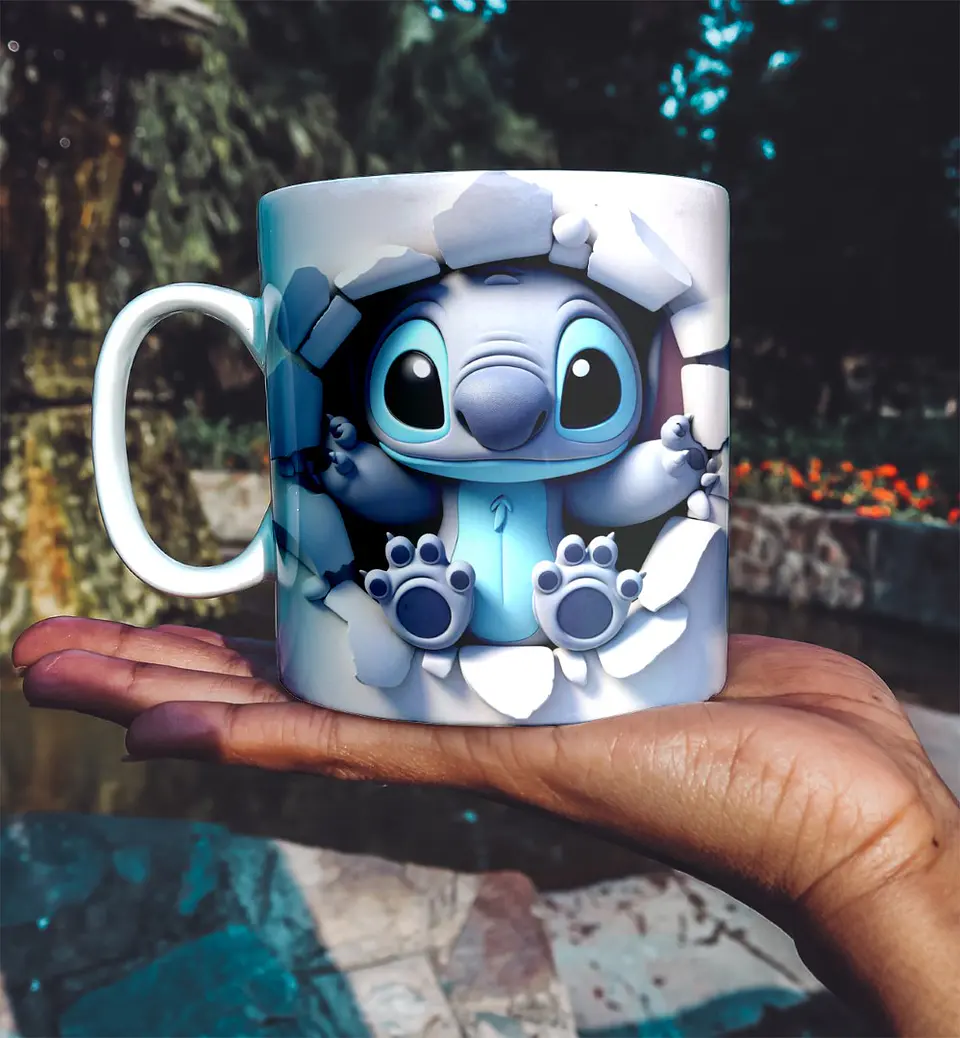 Caneca Stitch Azul 7