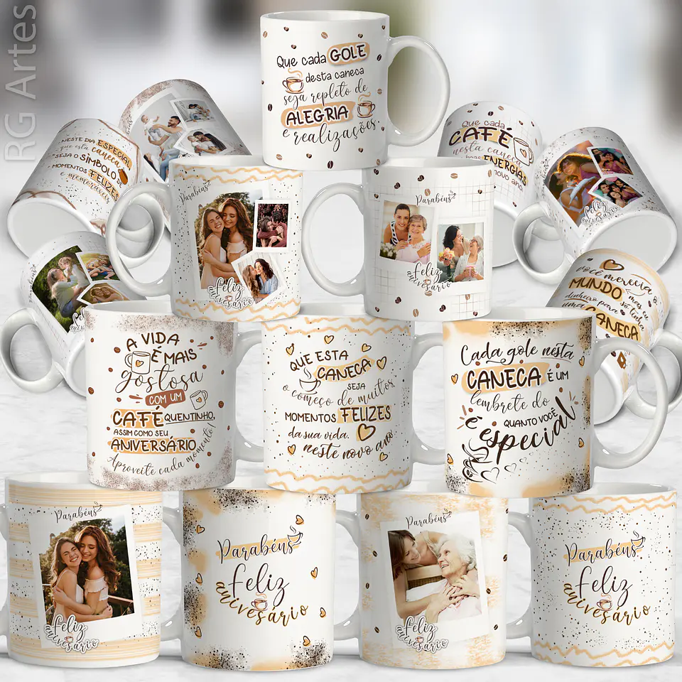 Cumpleaños con tazas de café 1