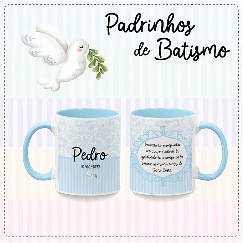 Mug Godparents Text and name