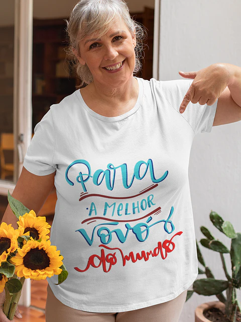 T-shirt para a melhor vovó e vovô