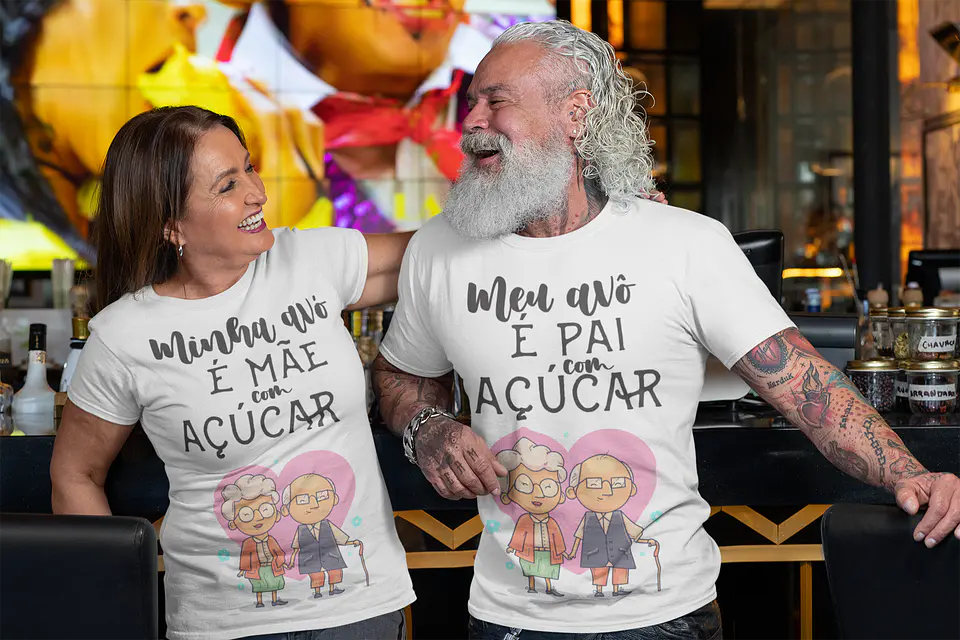 T-shirt para a melhor vovó e vovô 9