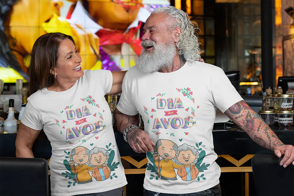 T-shirt para a melhor vovó e vovô 19