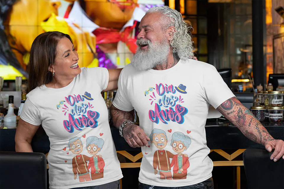 T-shirt para a melhor vovó e vovô 22