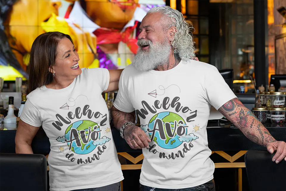 T-shirt para a melhor vovó e vovô 24