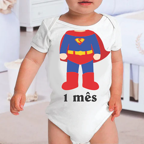 Body Para Bebé Mes del Superhéroe