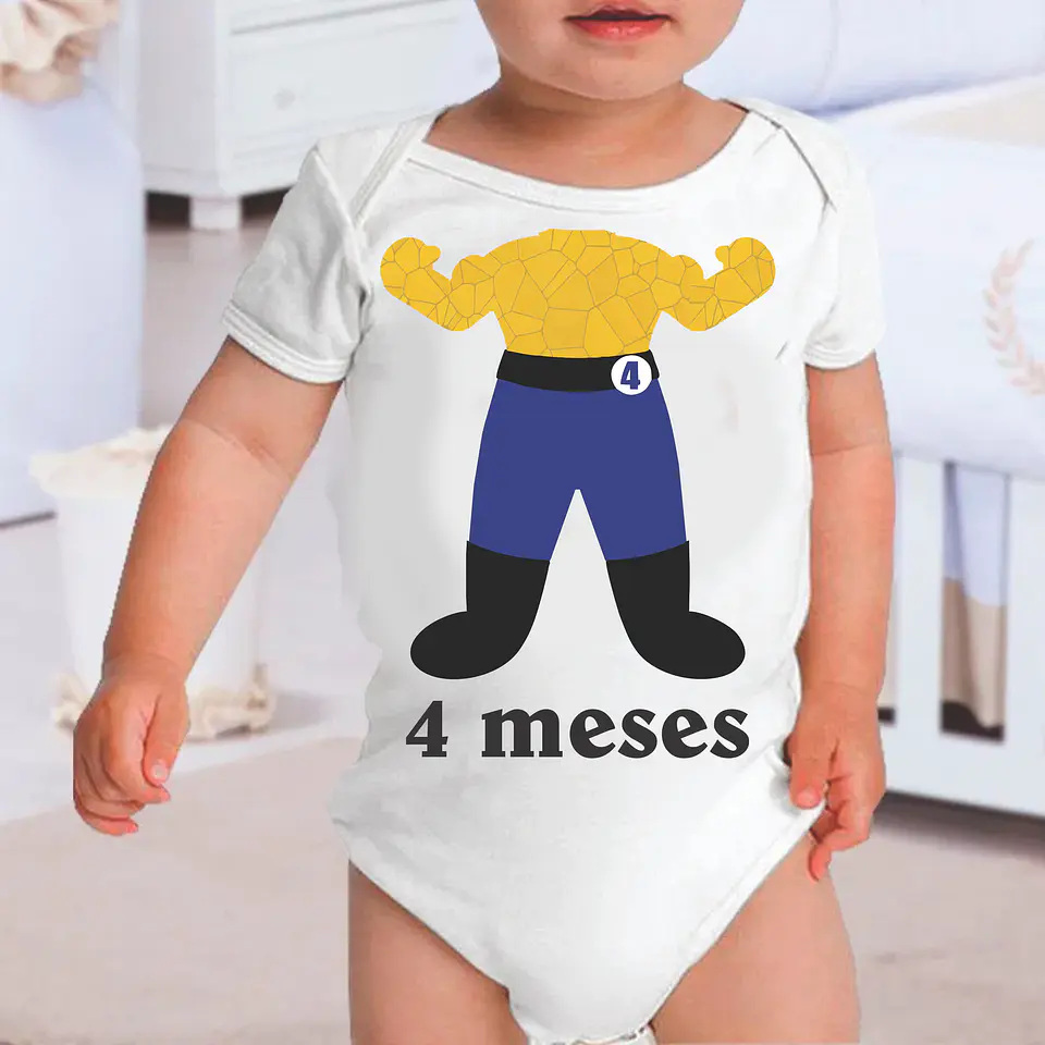 Superhero Monthiversary Baby Bodysuit 4