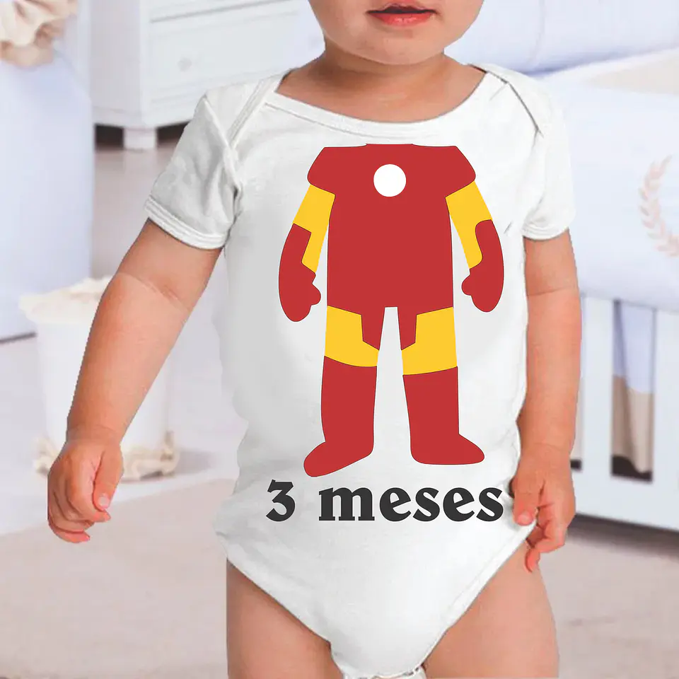 Superhero Monthiversary Baby Bodysuit 15