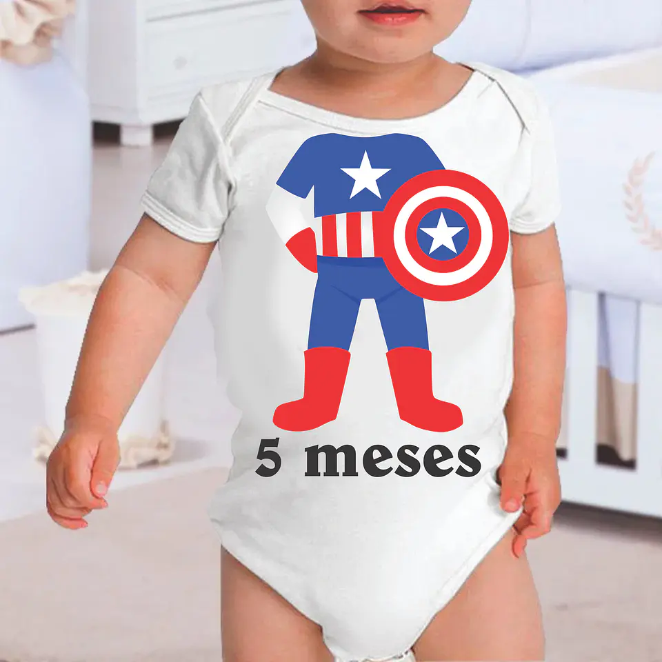 Superhero Monthiversary Baby Bodysuit 17