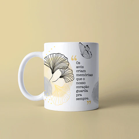 Caneca Avós Minimalista