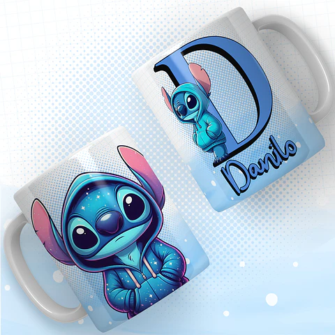 Canecas Stitch Alfabeto