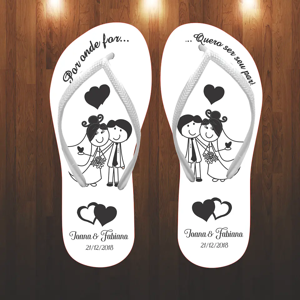 Chinelos Personalizados Para Casamento 8
