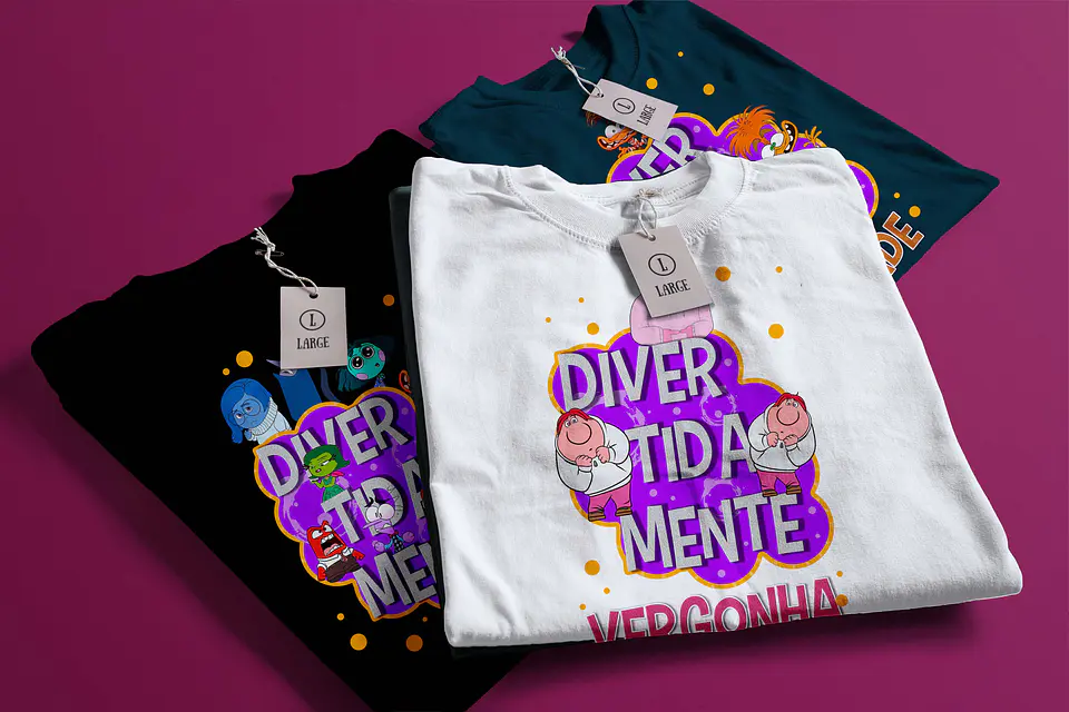 T-shirt Divertidamente Roxo 10