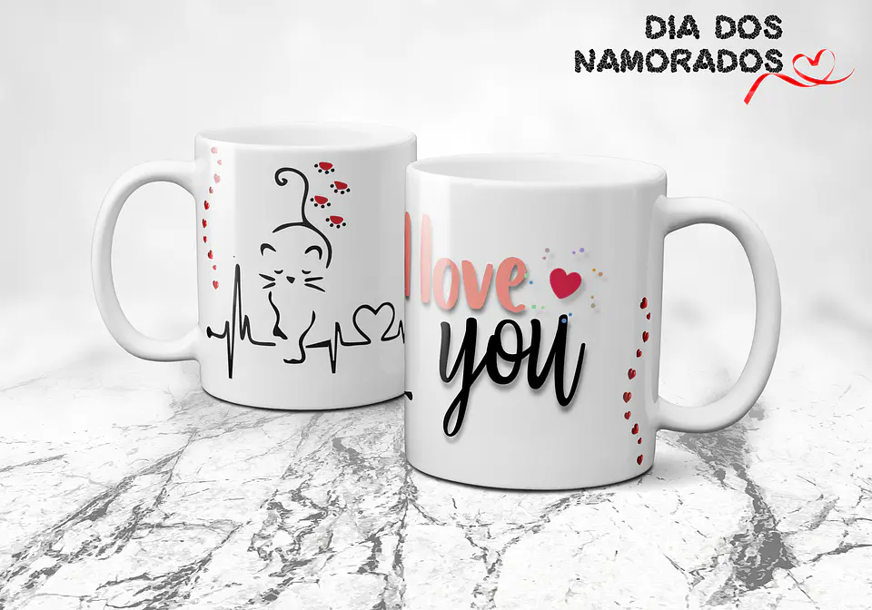Canecas Namorados Clean 6