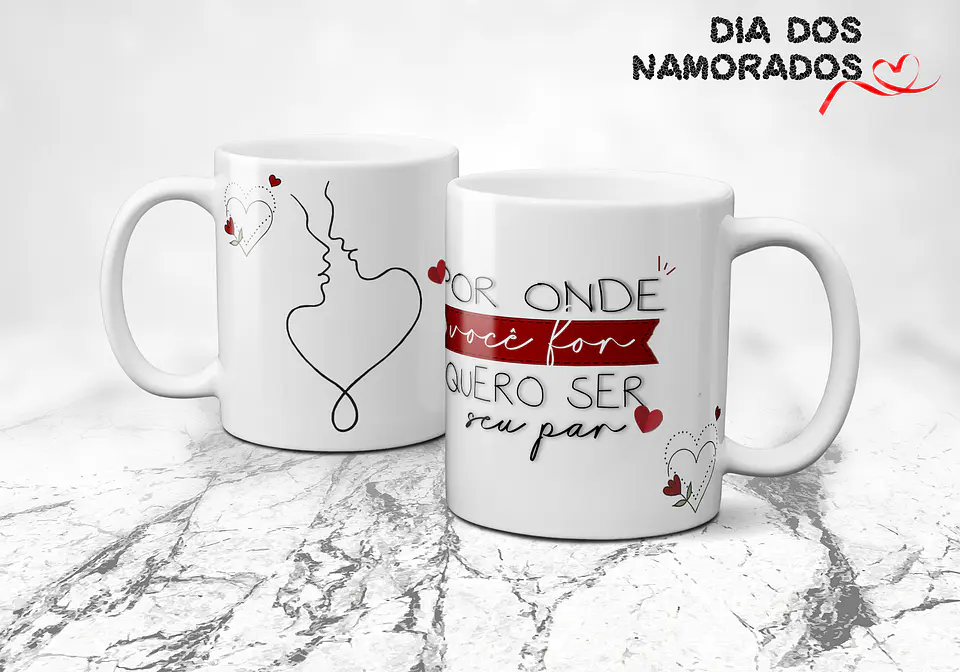 Canecas Namorados Clean 8
