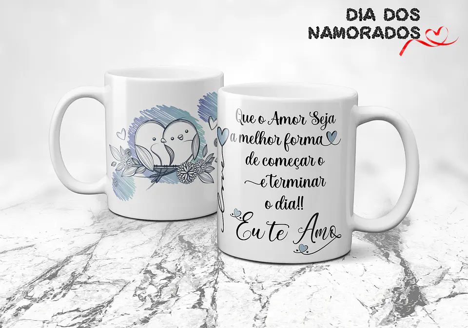 Canecas Namorados Clean 18