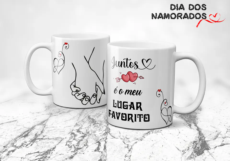 Canecas Namorados Clean 23