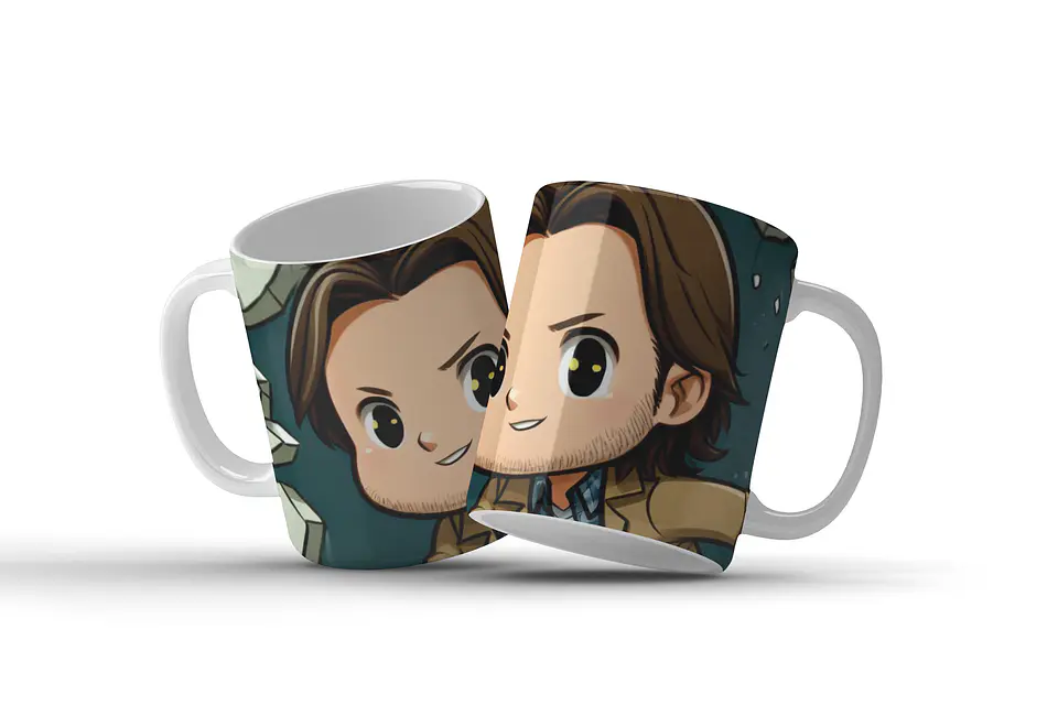 Taza de dibujos animados sobrenaturales 10
