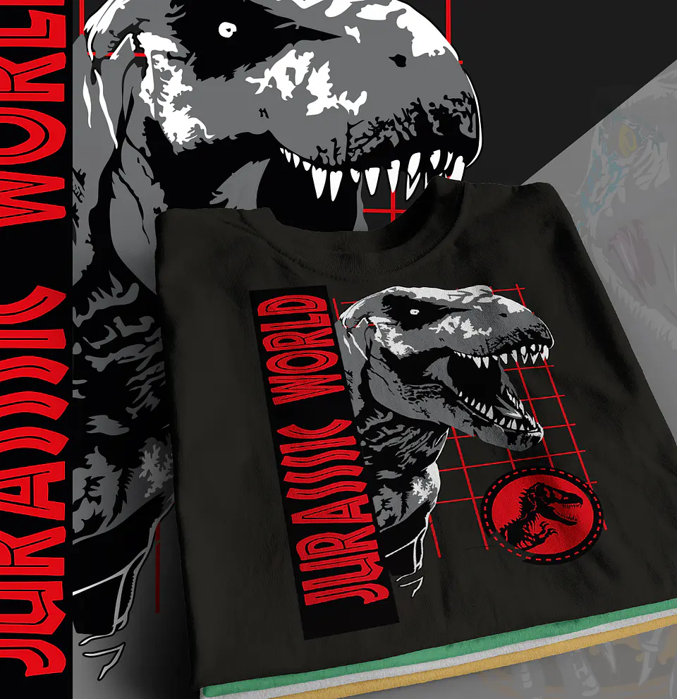 T-shirt Jurassic Park Jurassic World 8