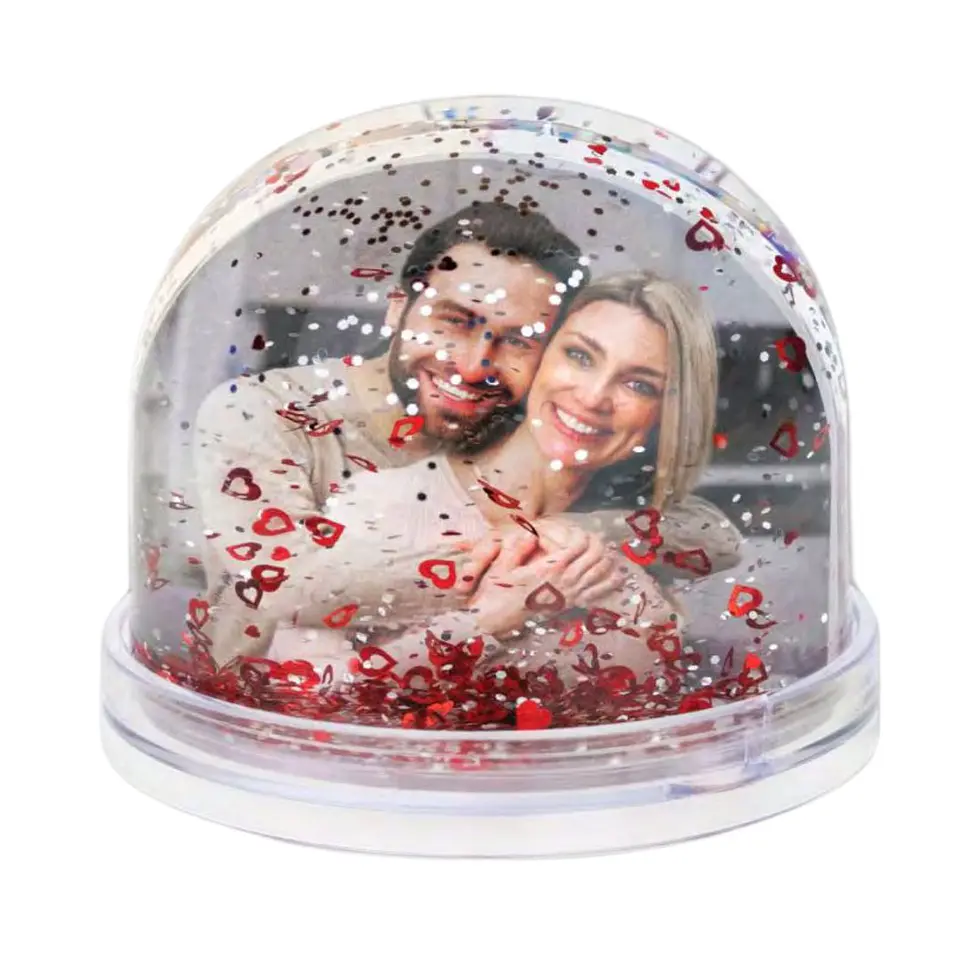Globo Coração e Neve 1