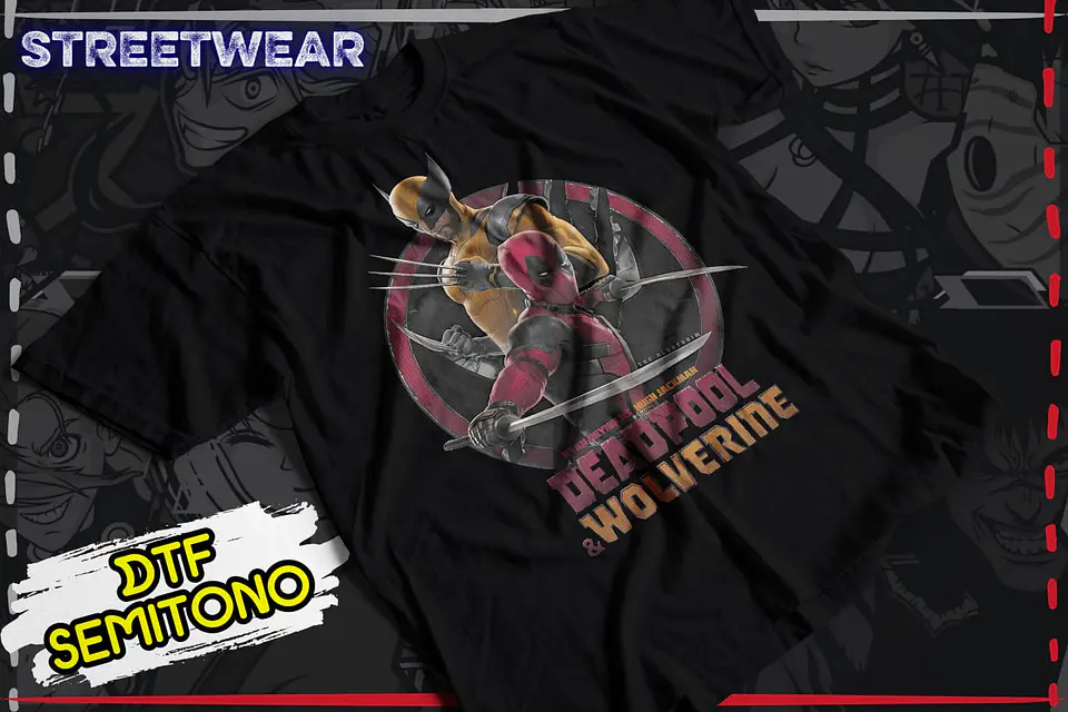 T-Shirt Deadpool e Wolverine: Heróis em União ou Confronto? Coleção 03 3