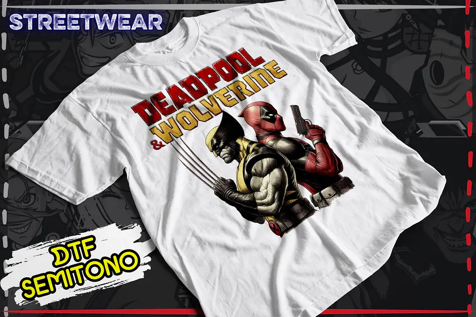 T-Shirt Deadpool e Wolverine: Heróis em União ou Confronto? Coleção 03 8