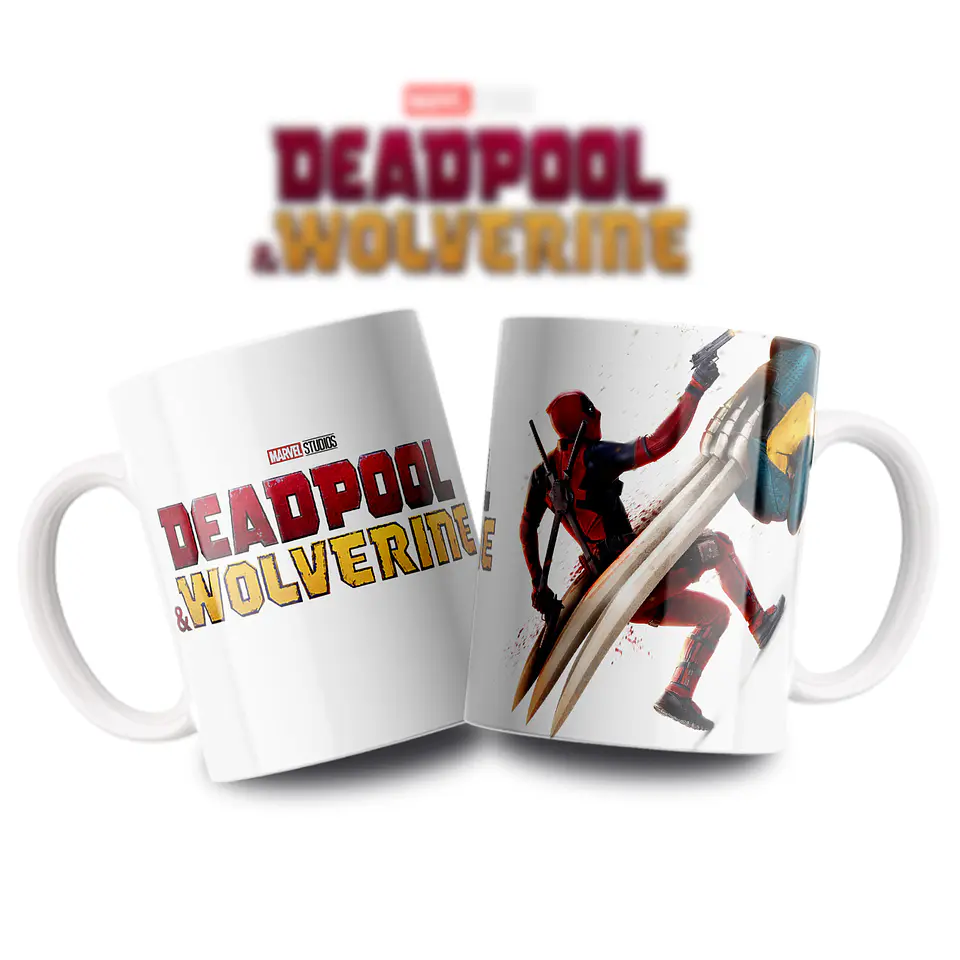 Caneca Deadpool e Wolverine: Heróis em União ou Confronto? 1