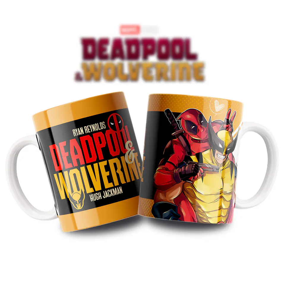 Caneca Deadpool e Wolverine: Heróis em União ou Confronto? 2