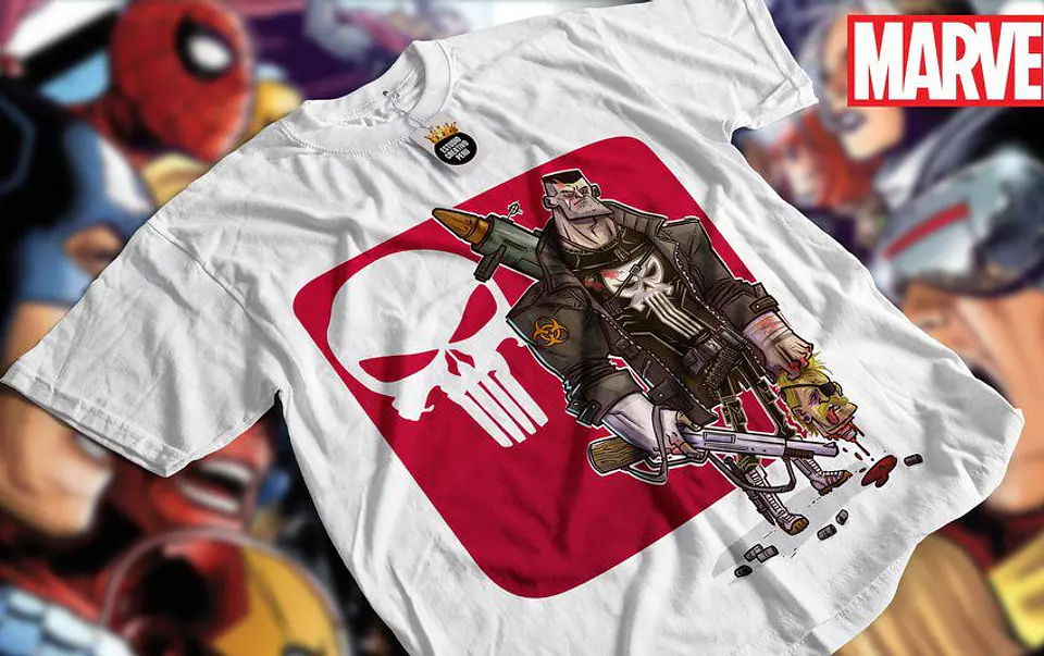 T-Shirt Personagens Marvel e Outros 7