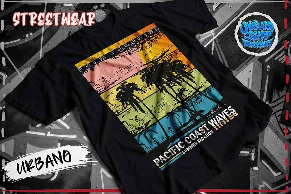 Camiseta de surf de estilo urbano 3