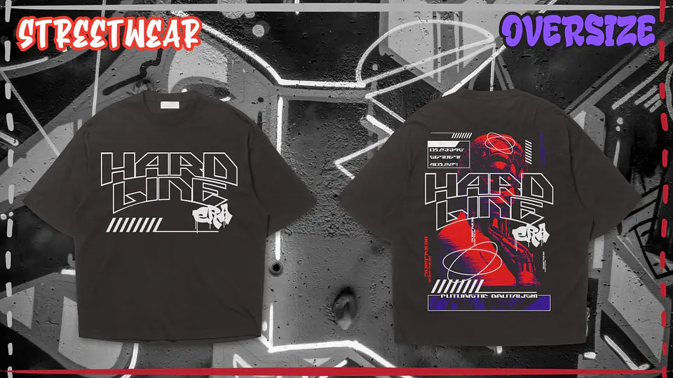 Street Wear Deep T-shirt front and back 7