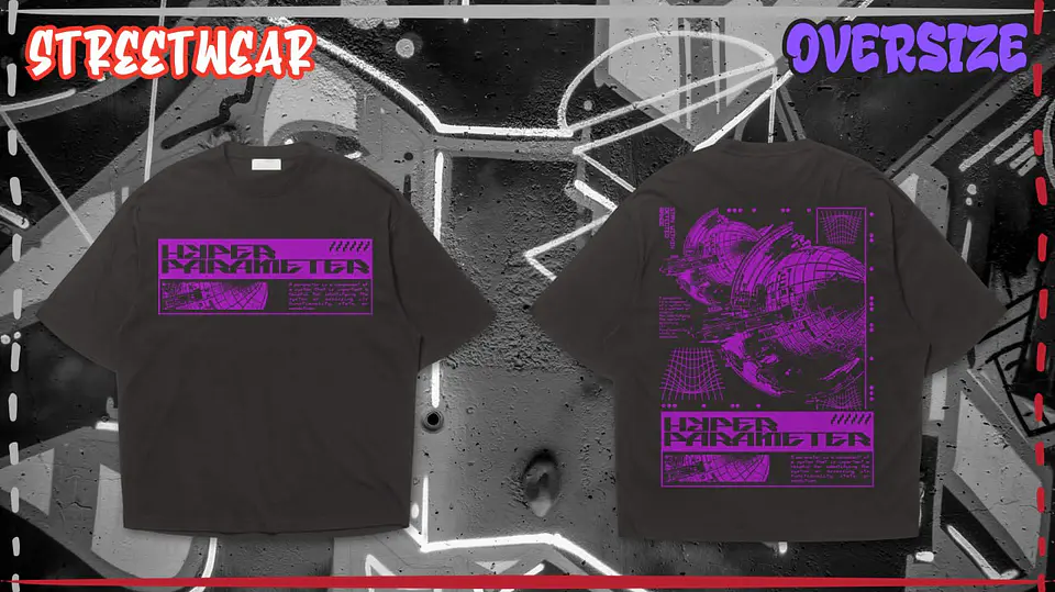 Street Wear Deep T-shirt front and back 9
