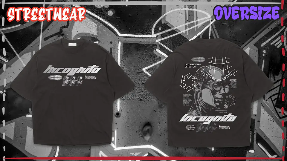 Street Wear Deep T-shirt front and back 12