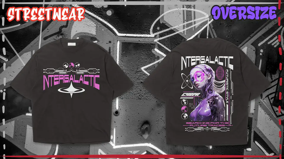 Street Wear Deep T-shirt front and back 13