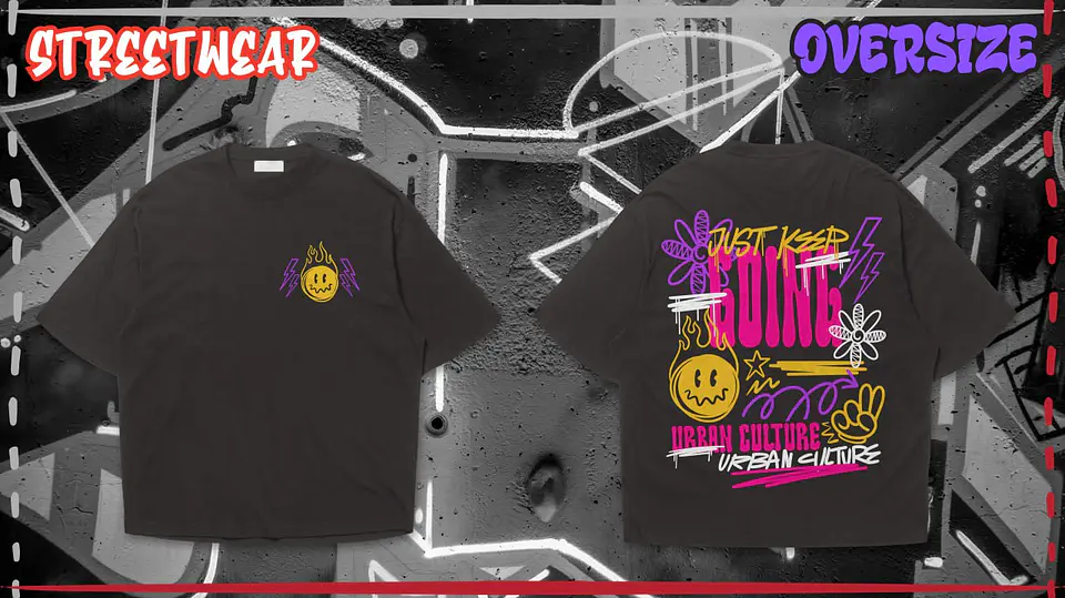Street Wear Deep T-shirt front and back 15