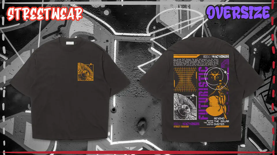 Fast Accuracy Streetwear T-Shirt Front and Back 4