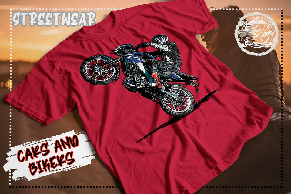 Camiseta de calle de coches y motos 4
