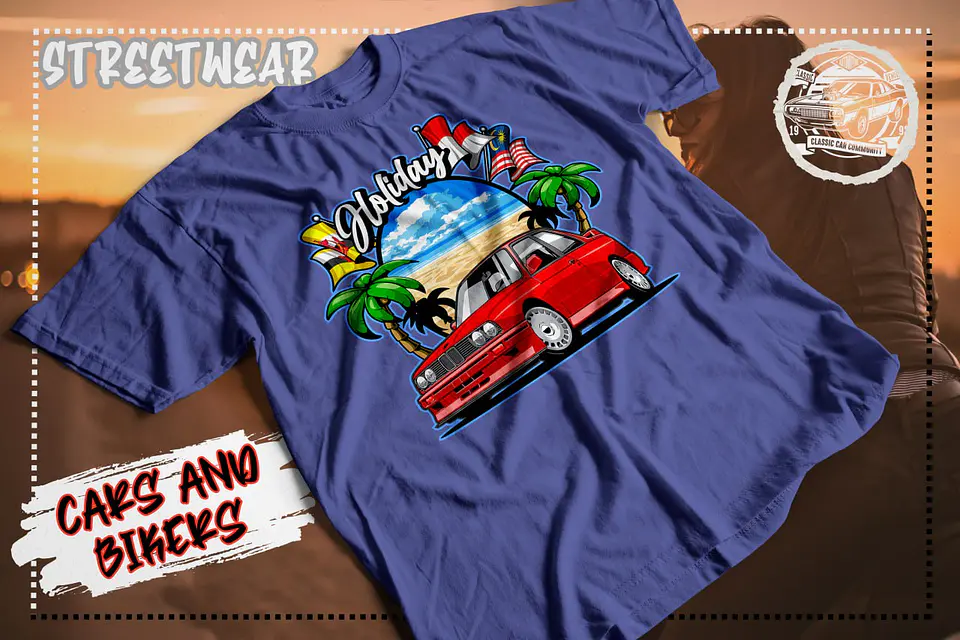 Camiseta de calle de coches y motos 7
