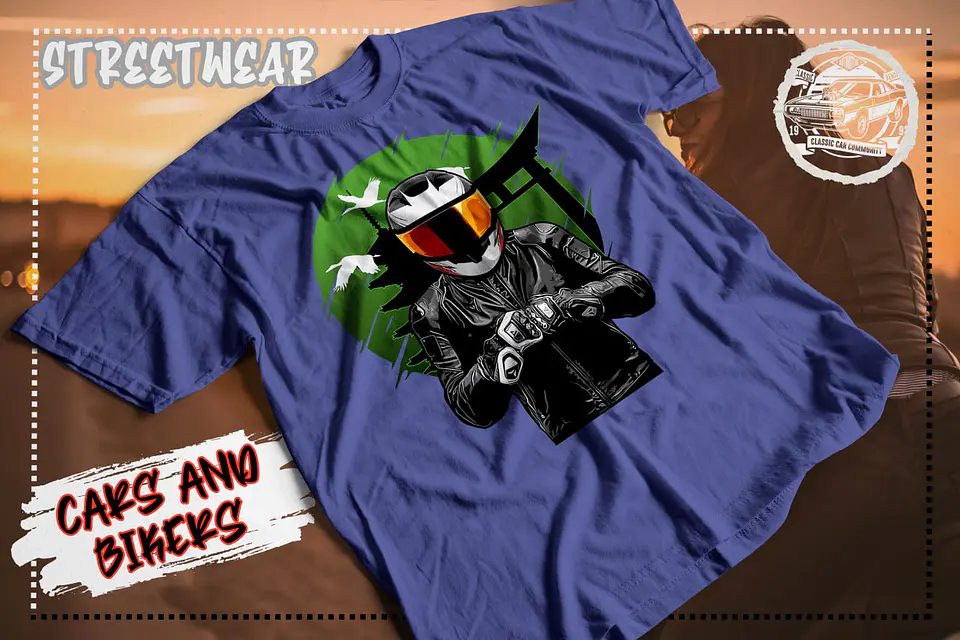 Camiseta de calle de coches y motos 8