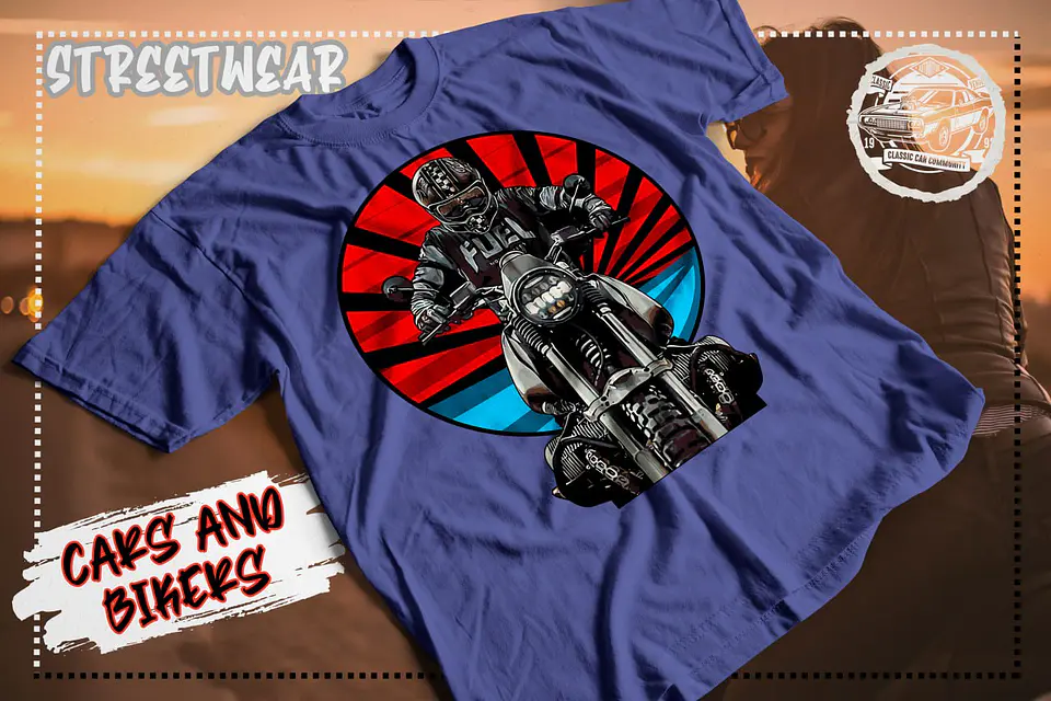 Camiseta de calle de coches y motos 9