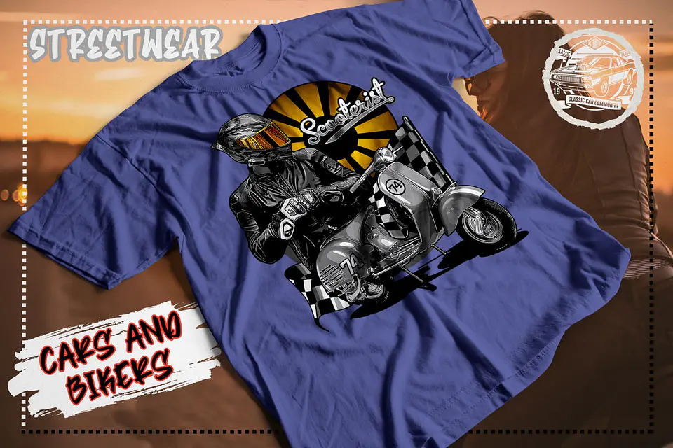 Camiseta de calle de coches y motos 10